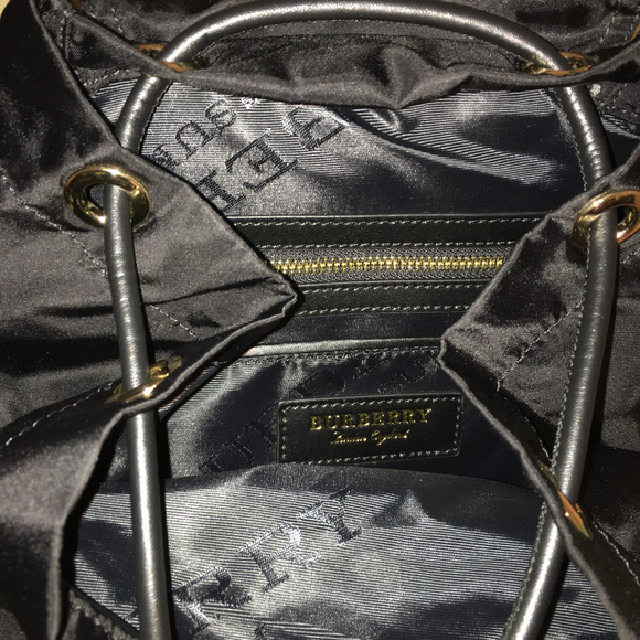 SOLD Burberry Medium Rucksack Nylon Leather - Picture 8 of 8